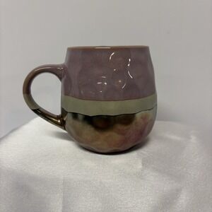 La Rochelle Stoneware Metallic Pink‎ Gray Mug
